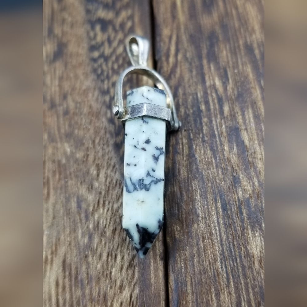 Zebra jasper pendulum necklace pendant P169